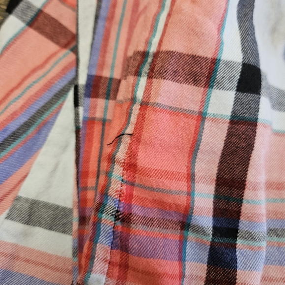 Victorias Secret Plaid Sleep Pants Sz XL Elastic Drawstring Waist Grosgrain Bow - Picture 5 of 9